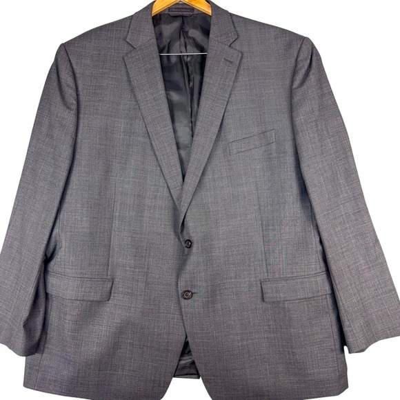 Lauren Ralph Lauren Blazer Mens 52L Gray Wool Two Button Sport‎ Coat Jacket